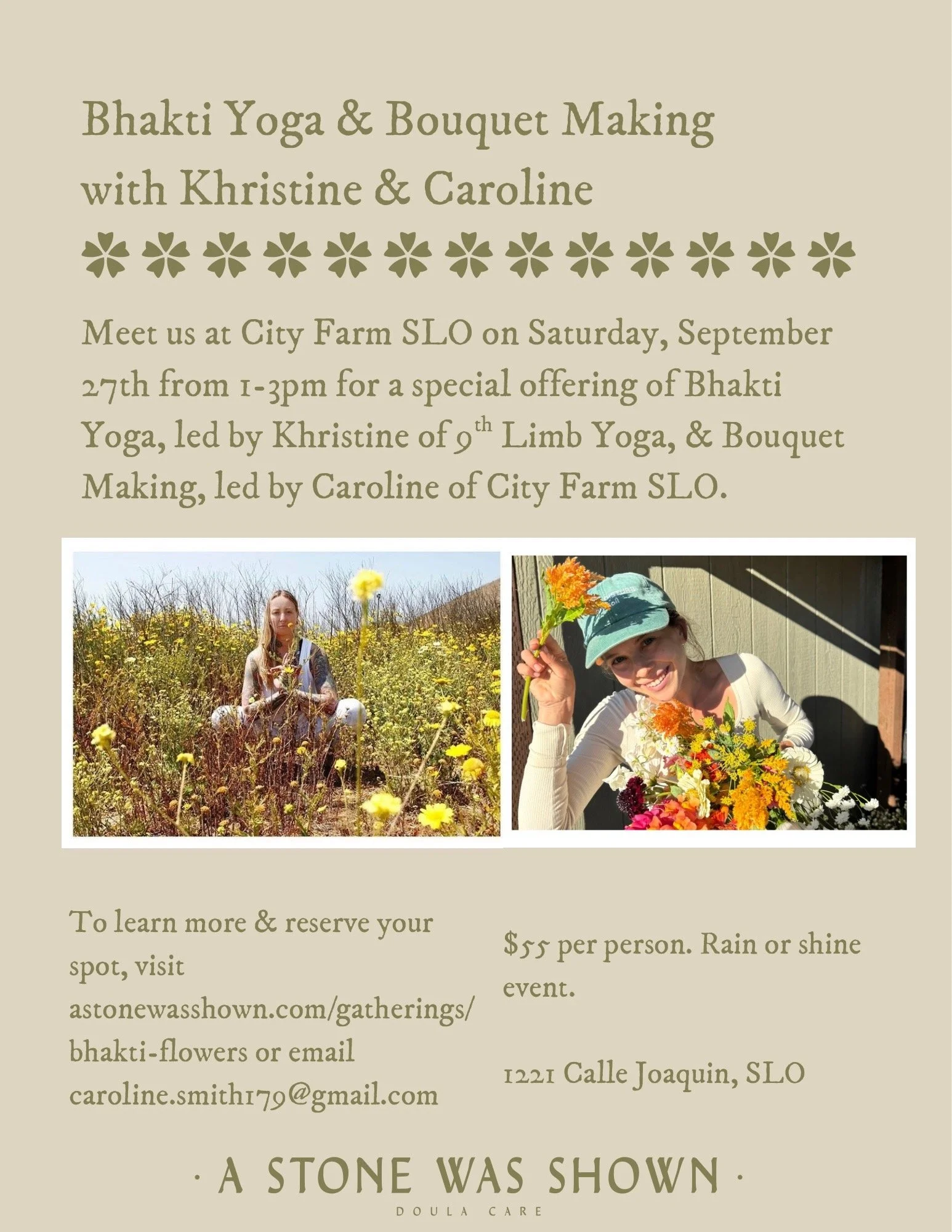 Bhakti Yoga & Flower Bouquet Making