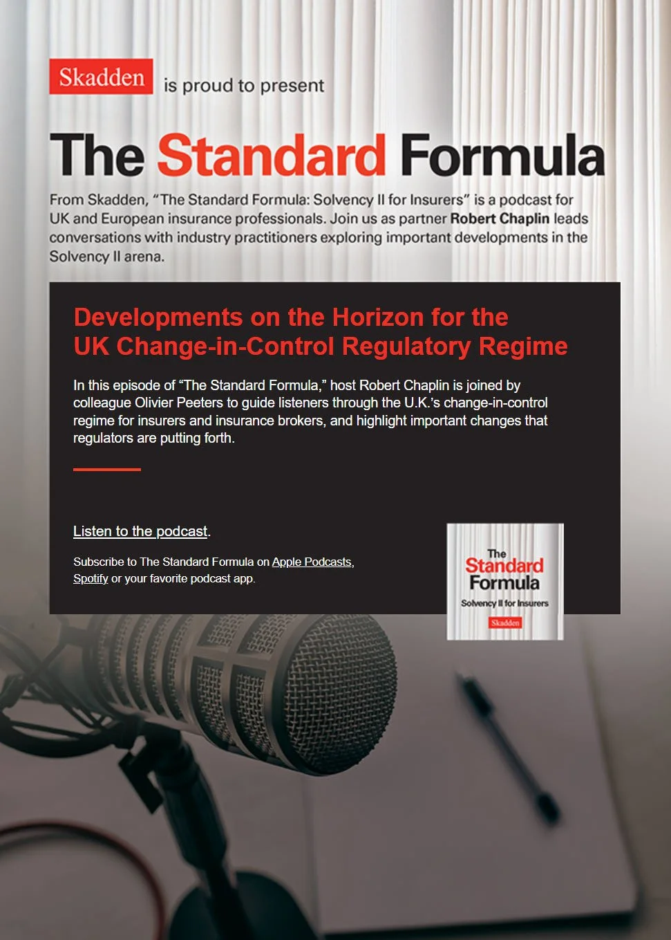 The Standard Formula Podcast email