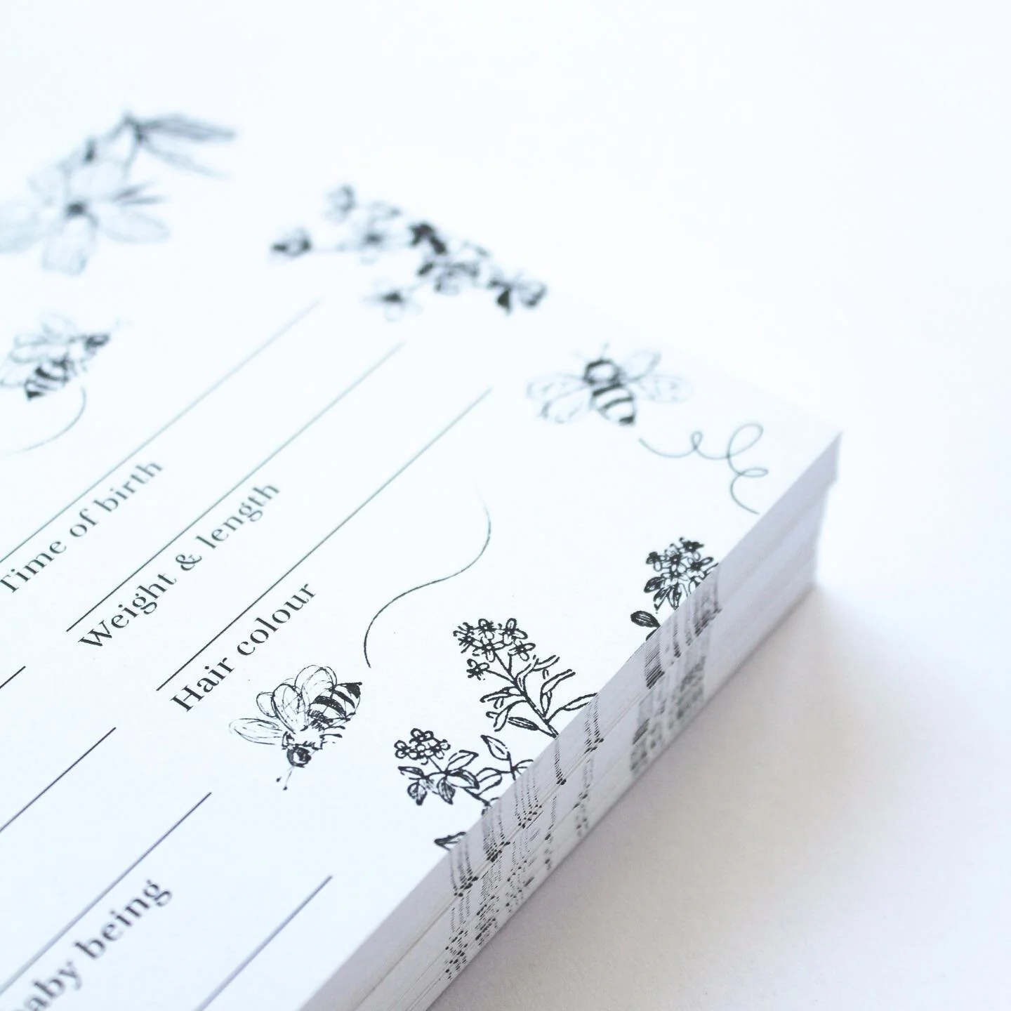 Sweet as can bee prediction cards are printed in 100% post consumer recycled paper. Sweet to look at and sweet for the earth 🐝