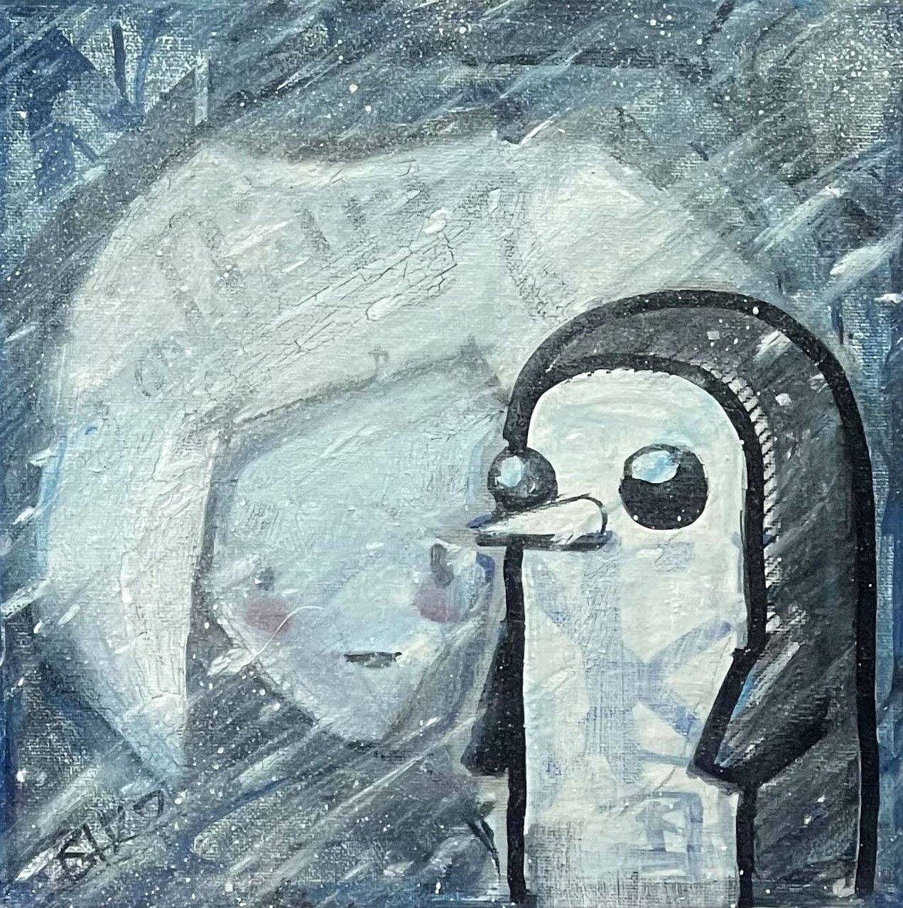 Gunter! Oil on Canvas 12 x 12 '21