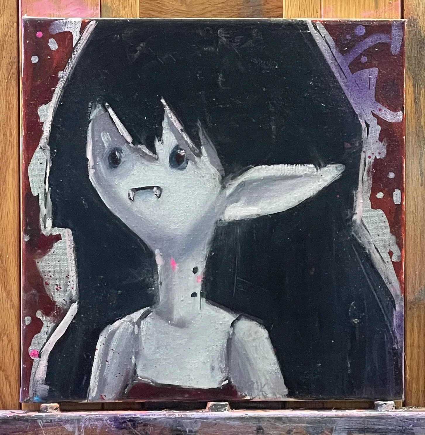 Marceline 1 Oil on Canvas 12x12 '21