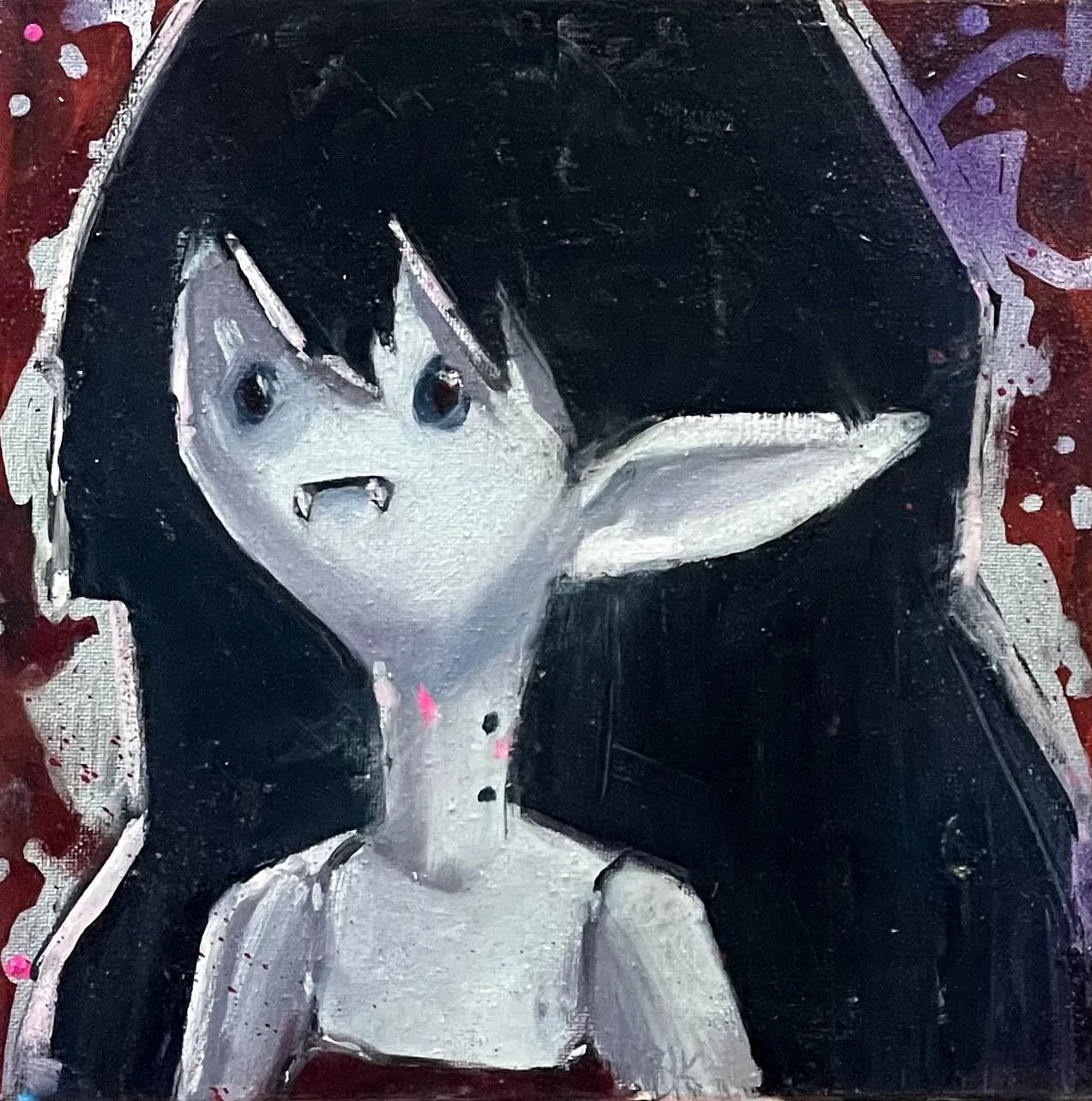 Marceline 1 Oil on Canvas 12x12 '21