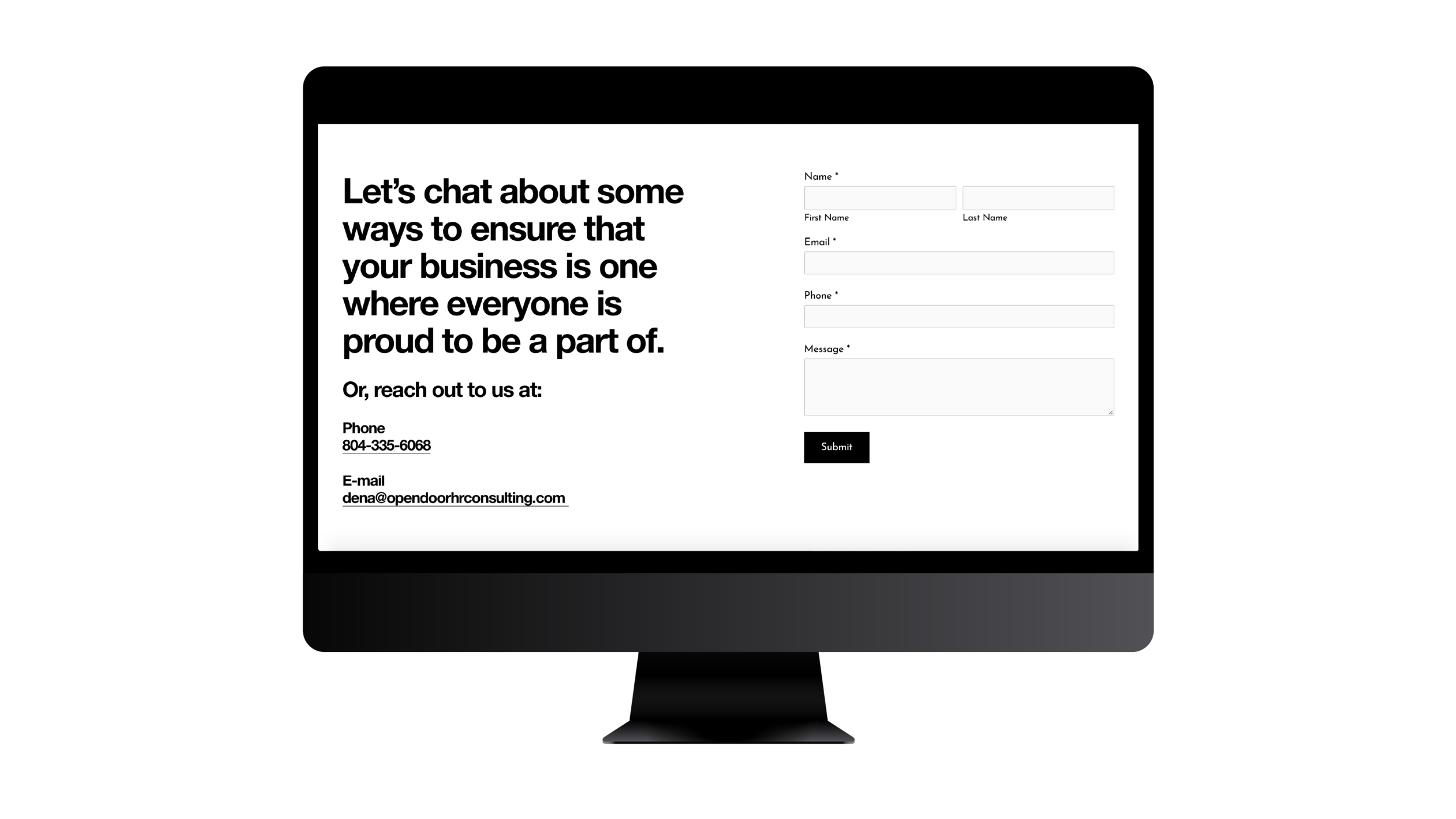 Open Door HR Consulting - Contact