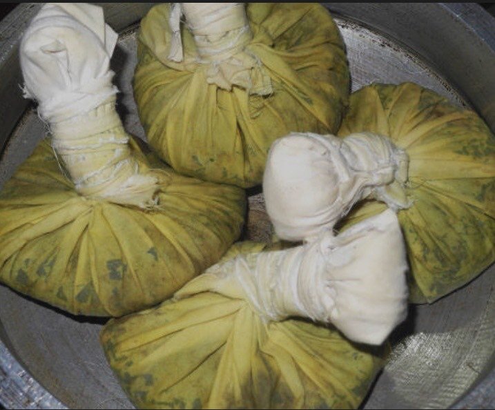 Ayurvedic bags with medicinal plants ready for Ayurvedic treatments