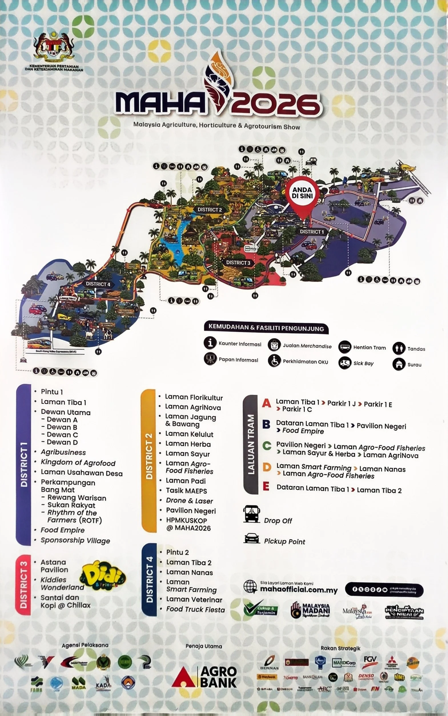 MAHA 2026 Visitor Guide Parking Map Activities What To See Tips MAHA 2026 Map Layout Guide