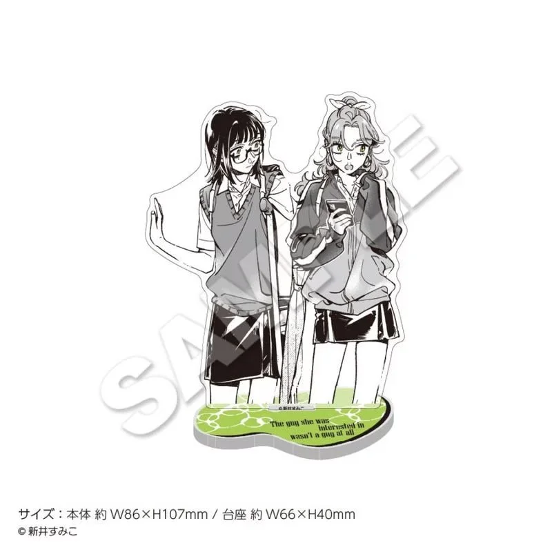 “The Guy She Was Interested in Wasn't a Guy at All” Acrylic Stand Version 1