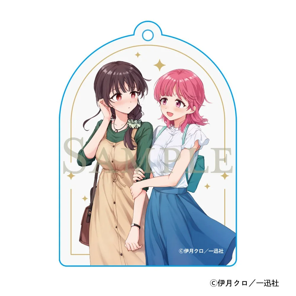"Asumi-chan is Interested in Lesbian Brothels!" Acrylic Keychain Prism Garden Version