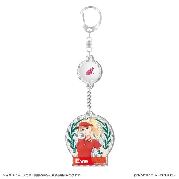 “Birdie Wing: Golf Girls' Story” 2-part Acrylic Keychain