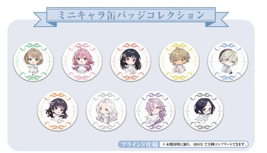 "I Want to Love You Till Your Dying Day" Tin Badge 9 Pack Mini Character Version
