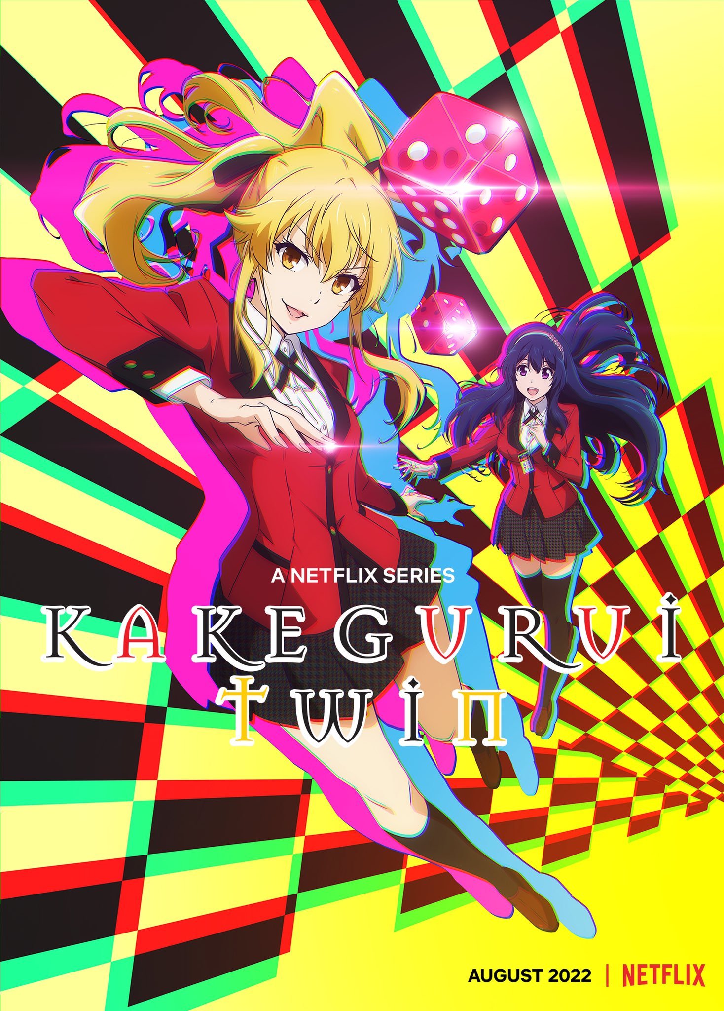Kakegurui Twin Releases Trailer and Visual, Will Premiere on August 4