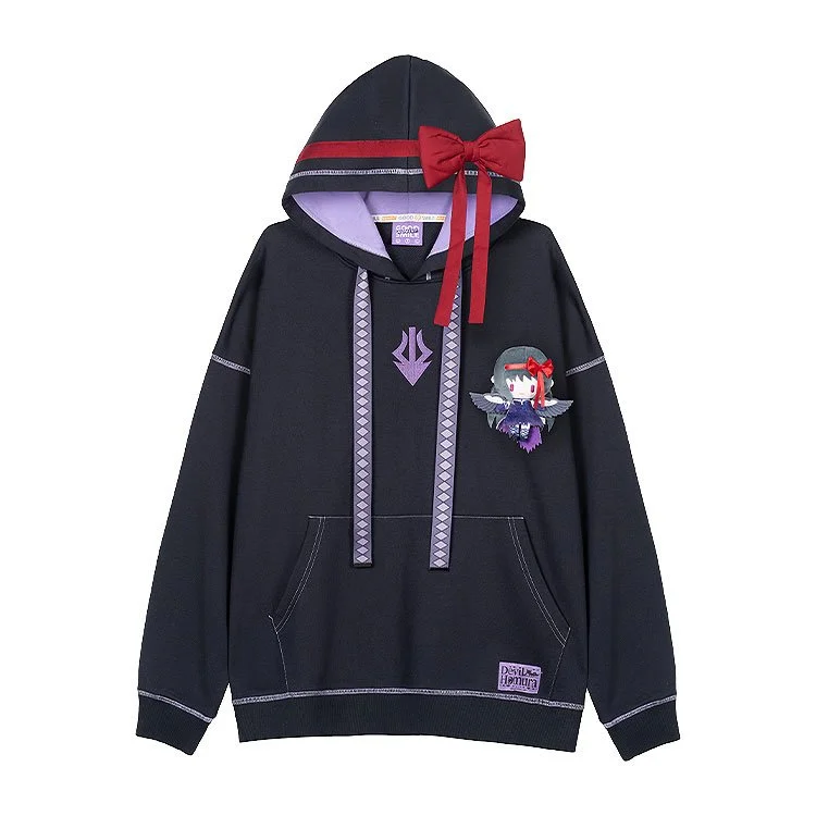 “Puella Magi Madoka Magica” the Movie Rebellion Hoodie + Plushie Homura Akemi