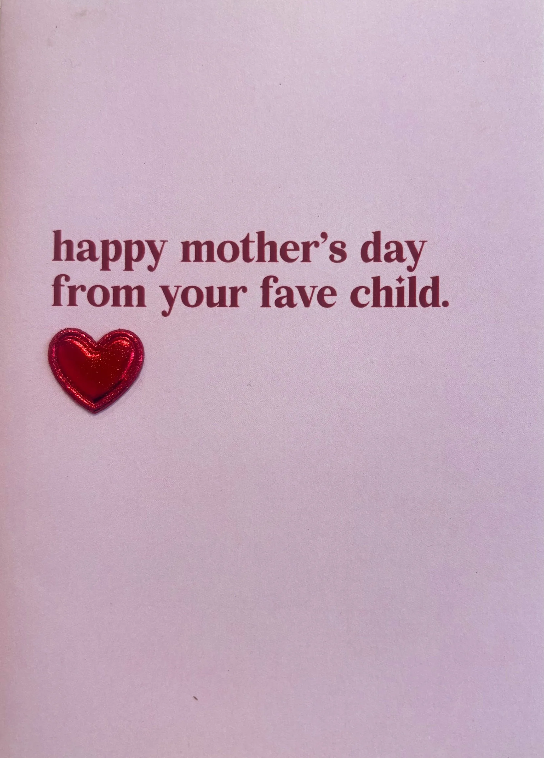 Card- From Your Fave Child