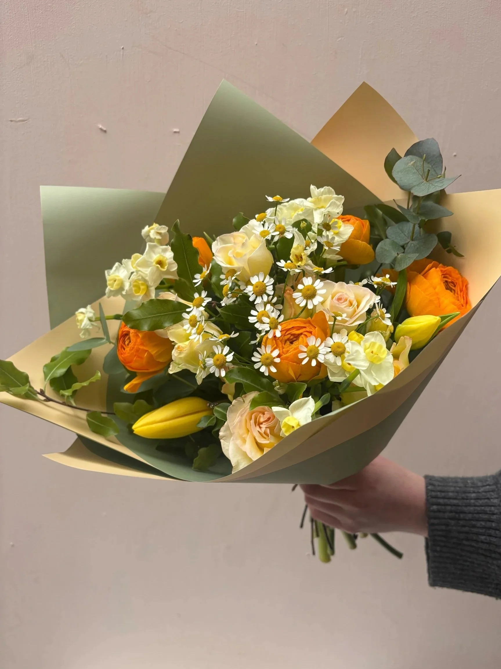 Mothers Day Spring Bouquet - Mellow Yellow