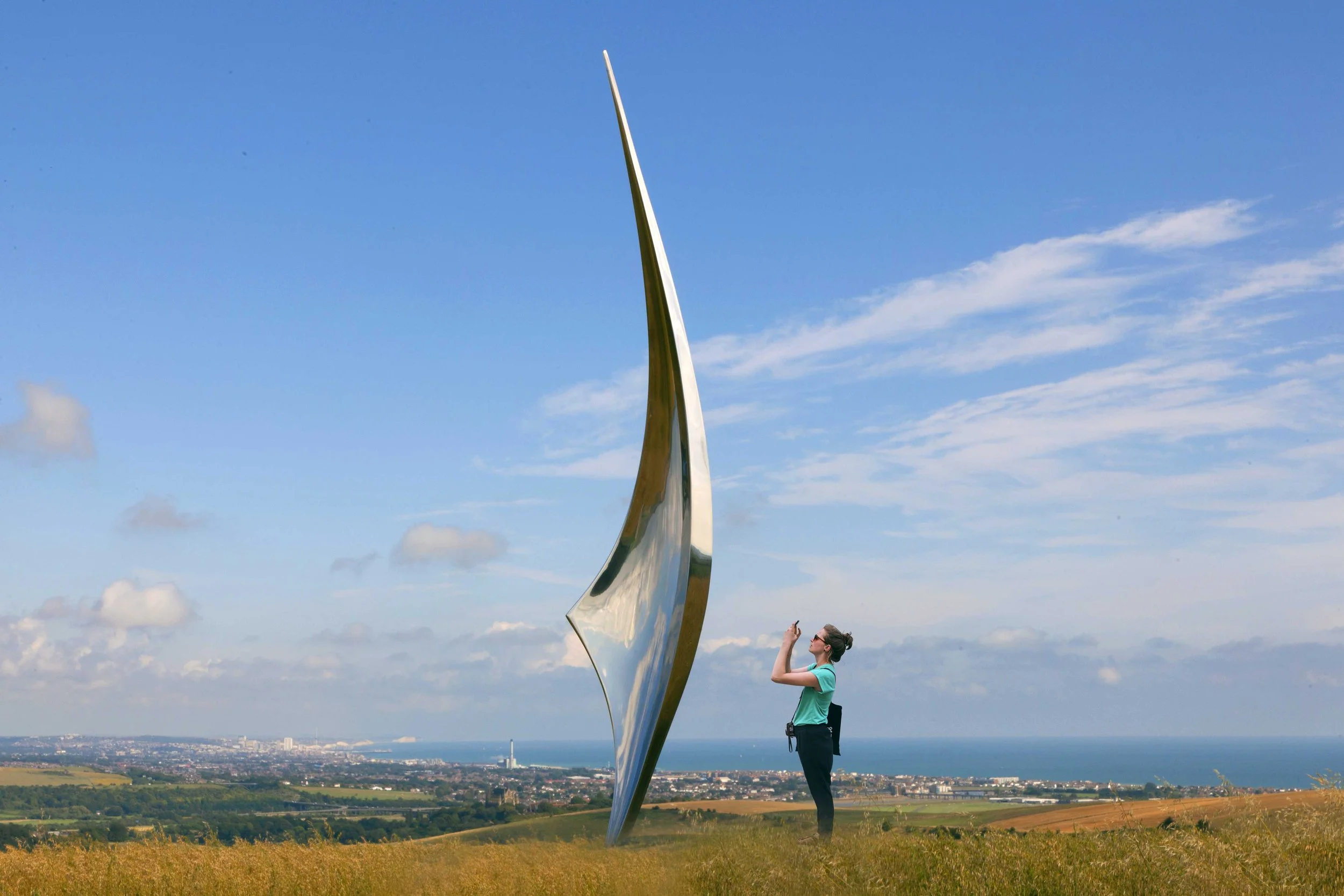 A monumental, large sculpture concept by British artist and sculptor Hugh Chapman. Hugh Chapman creates large scale sculpture for private and public art collections.