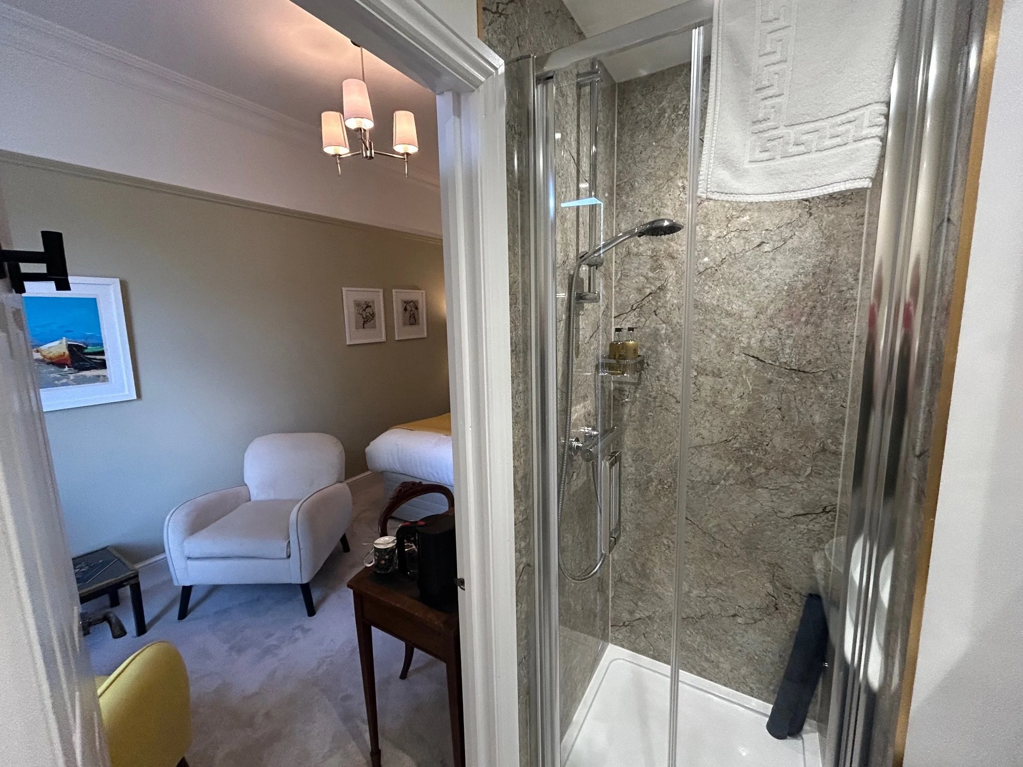 View of room from shower room