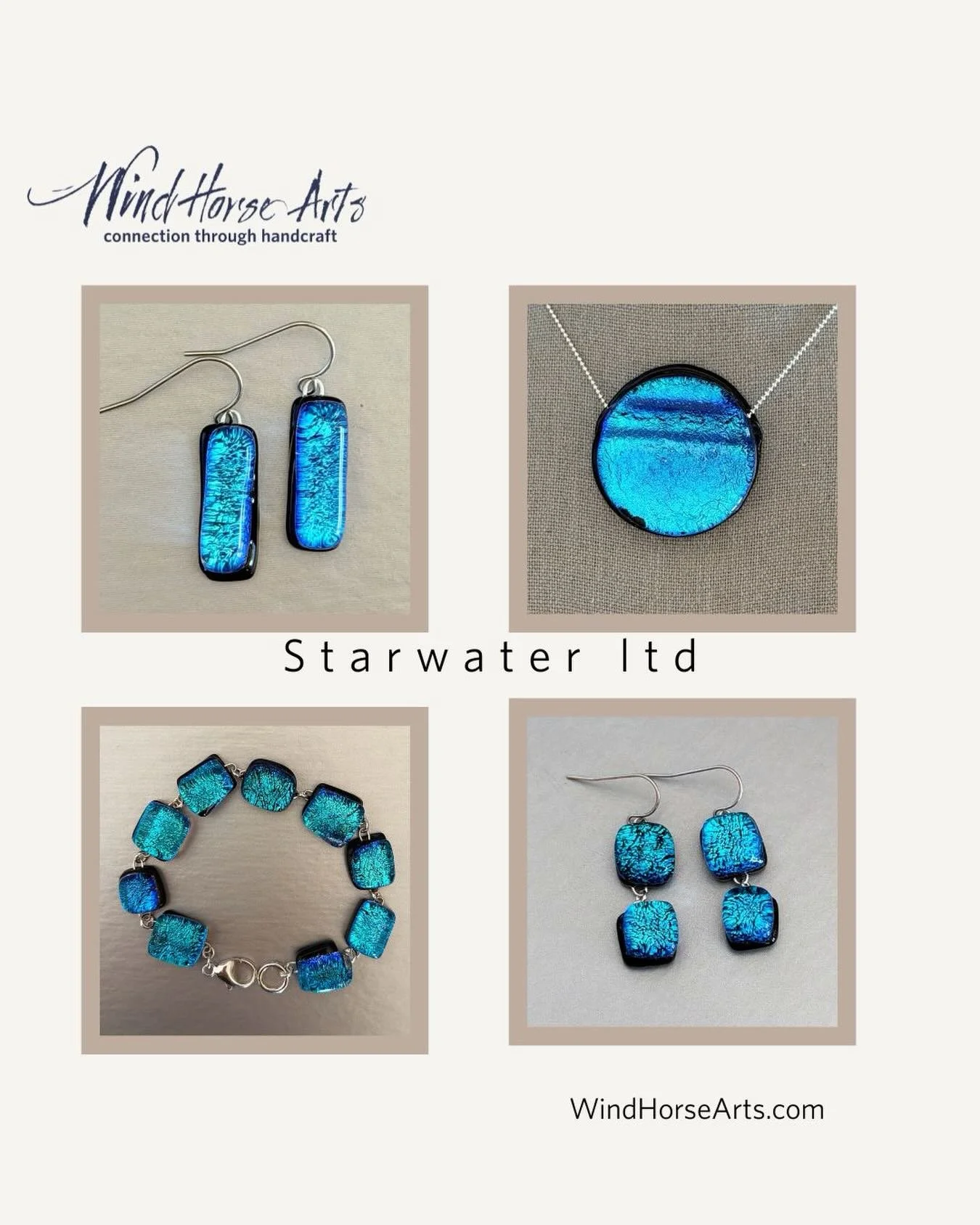 Starwater. A deep, luminous blue inspired by winter tides and cold February light. Limited run and shimmering beautifully.