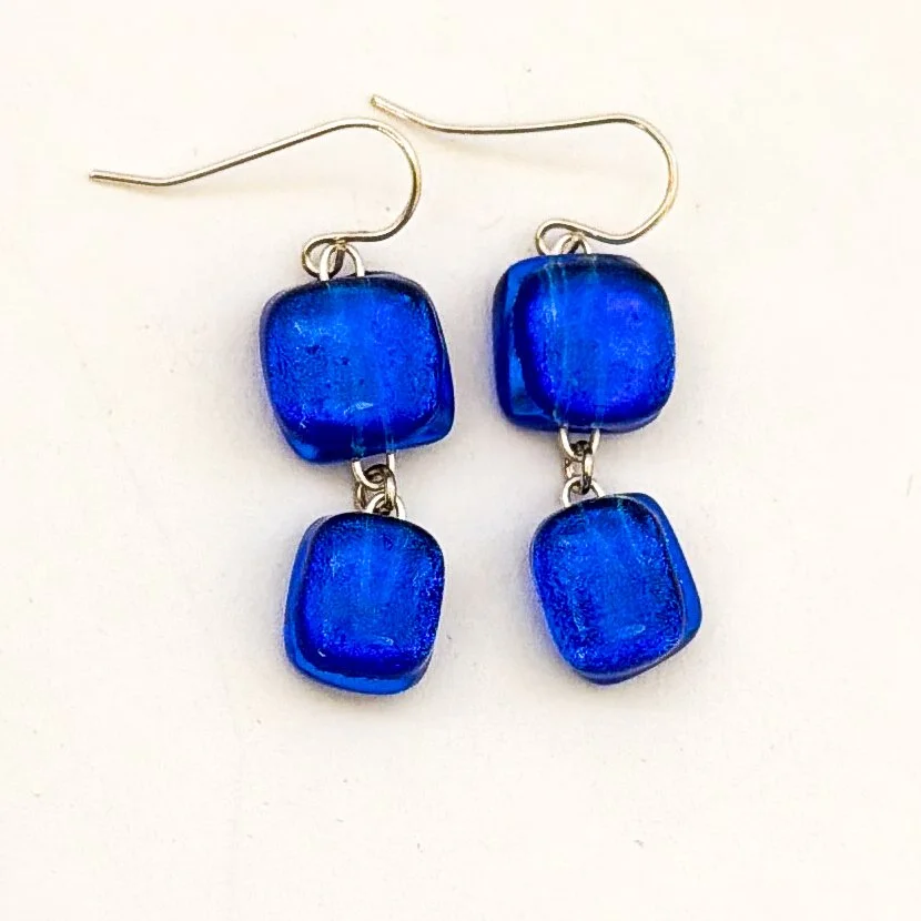 Blue on Blue Earrings