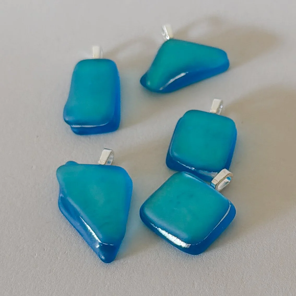 Barefoot in Blue Petite Pendant