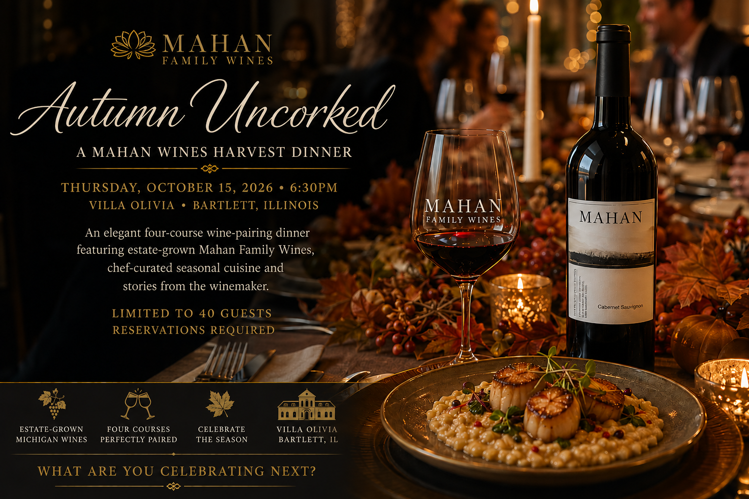 Autumn Uncorked: A Mahan Family Wines Harvest Dinner at Villa Olivia