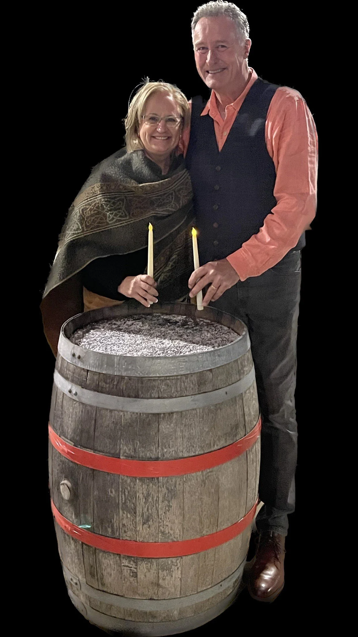 black background Ann & Phil w barrel.jpeg
