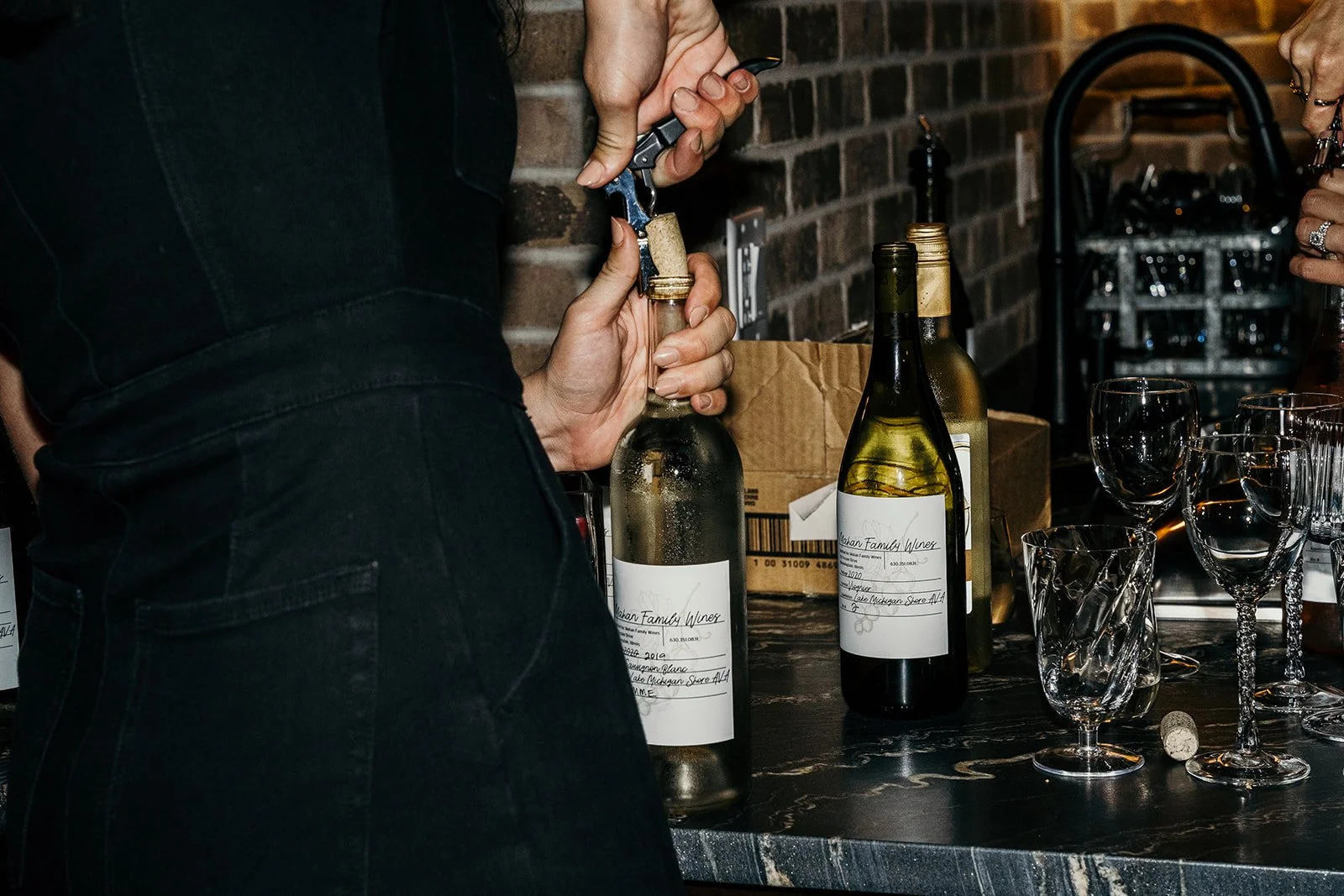 Mahan Speakeasy Wine Bar Reservation, behind the secret door, for intimate wine tastings