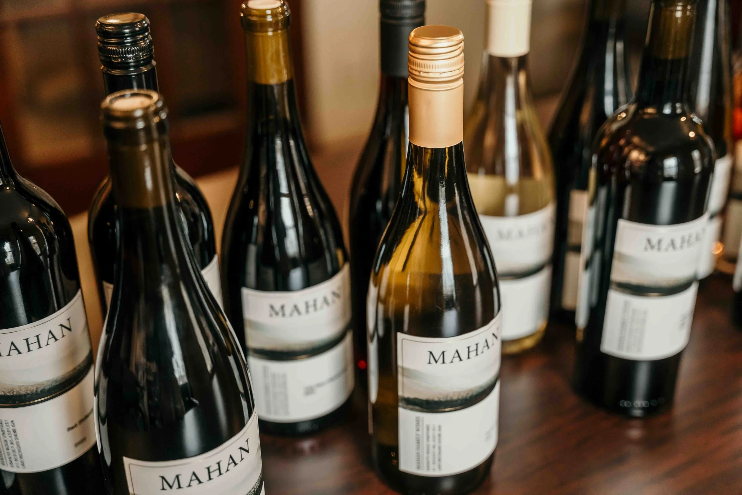 Curated selection of Mahan Family Wines bottles for wine club subscription