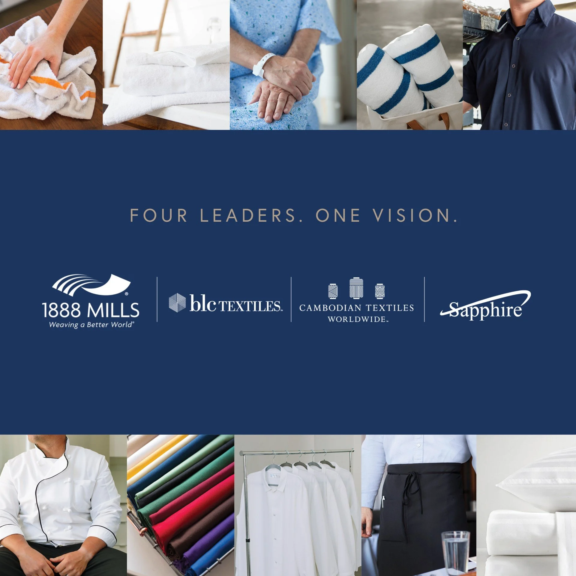 1888 Mills, Sapphire USA LLC, blc TEXTILES, and Cambodian Textiles Worldwide Form Joint Venture