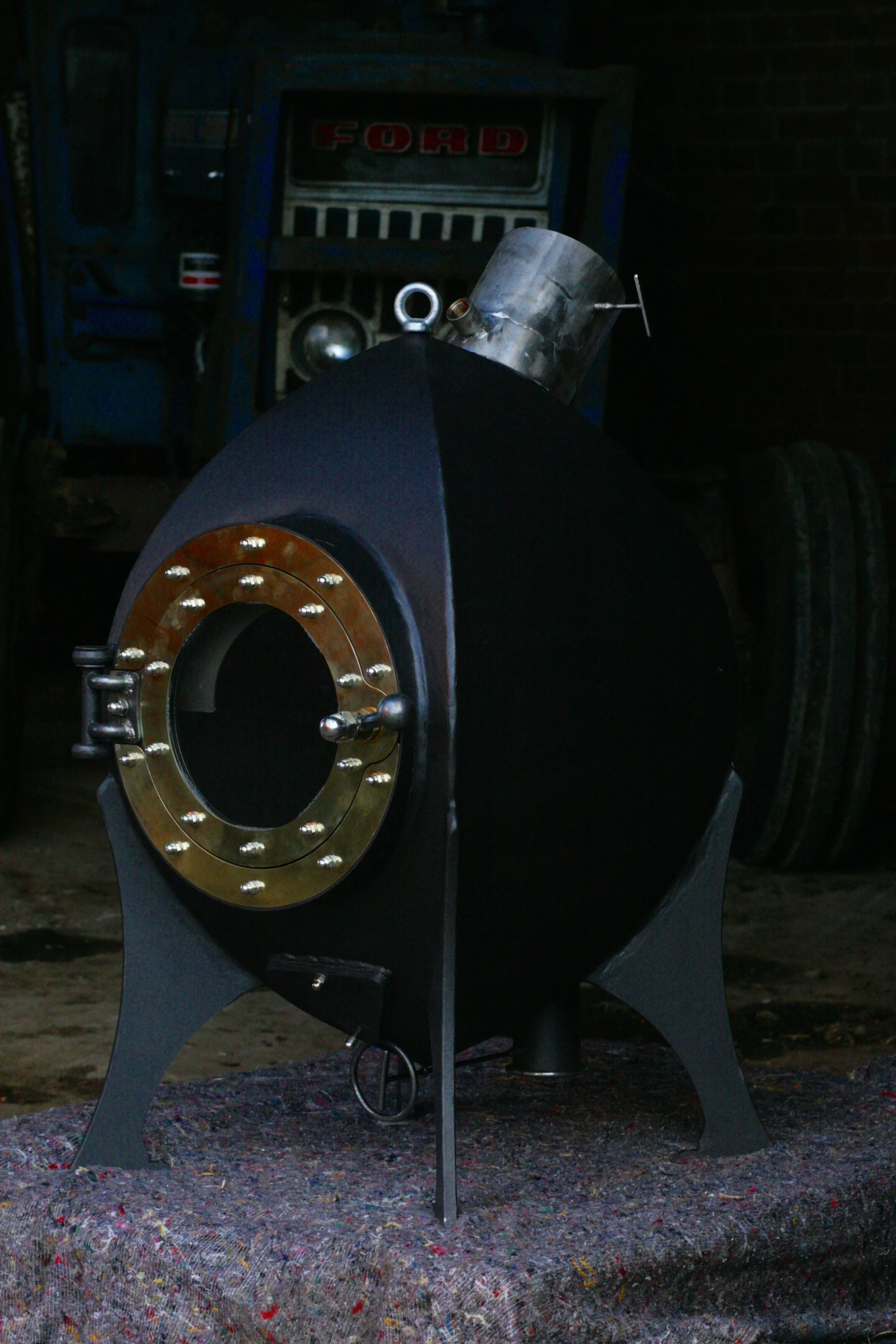 Model 800 with brass door & boiler