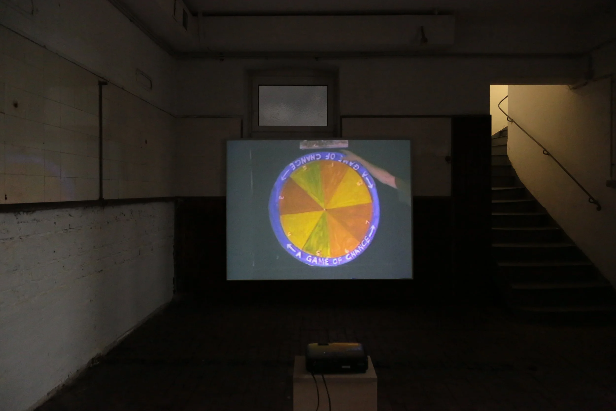 fig13  installation view, Mike Kelley & Marlie Mul, Laurenz & Shimmer, Vienna; Mike Kelley,  The Banana Man , 1983, 28:15 min, color, sound; Courtesy of Electronic Arts Intermix (EAI), New York and the Mike Kelley Foundation for the Arts, L