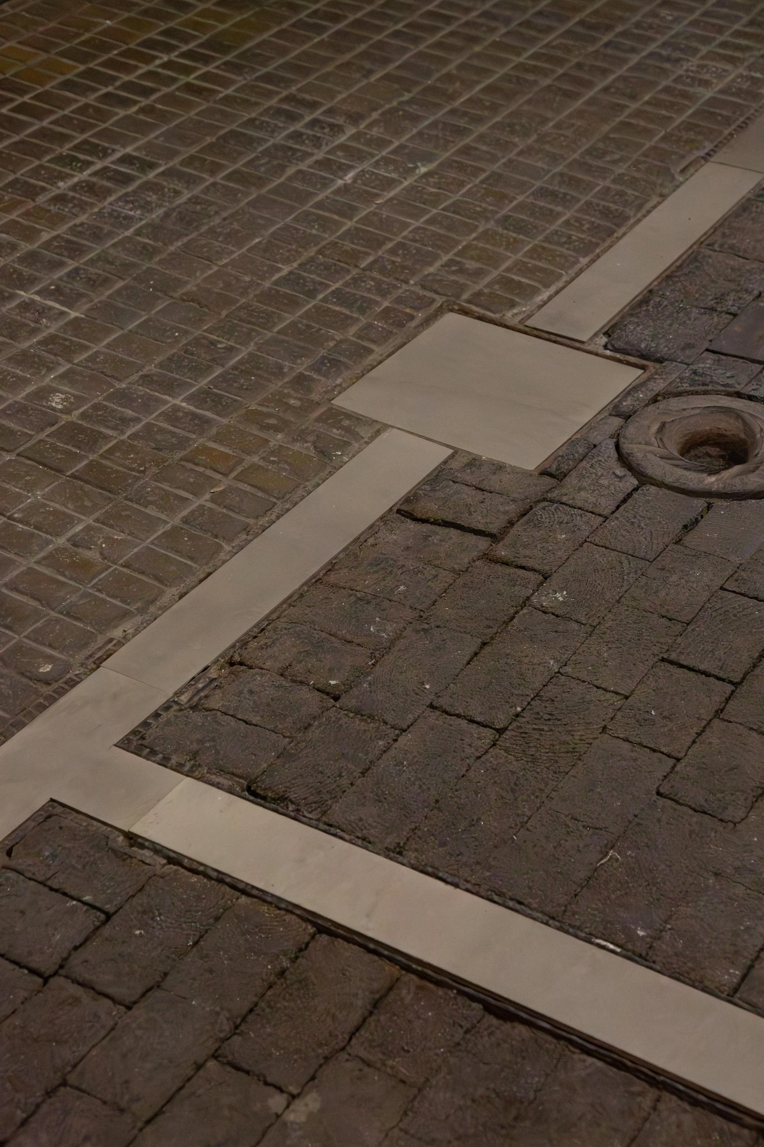   fig6  Daniel Fonatti,  River , 2026, beech wood, poplar wood, iron acetate, various dimensions 