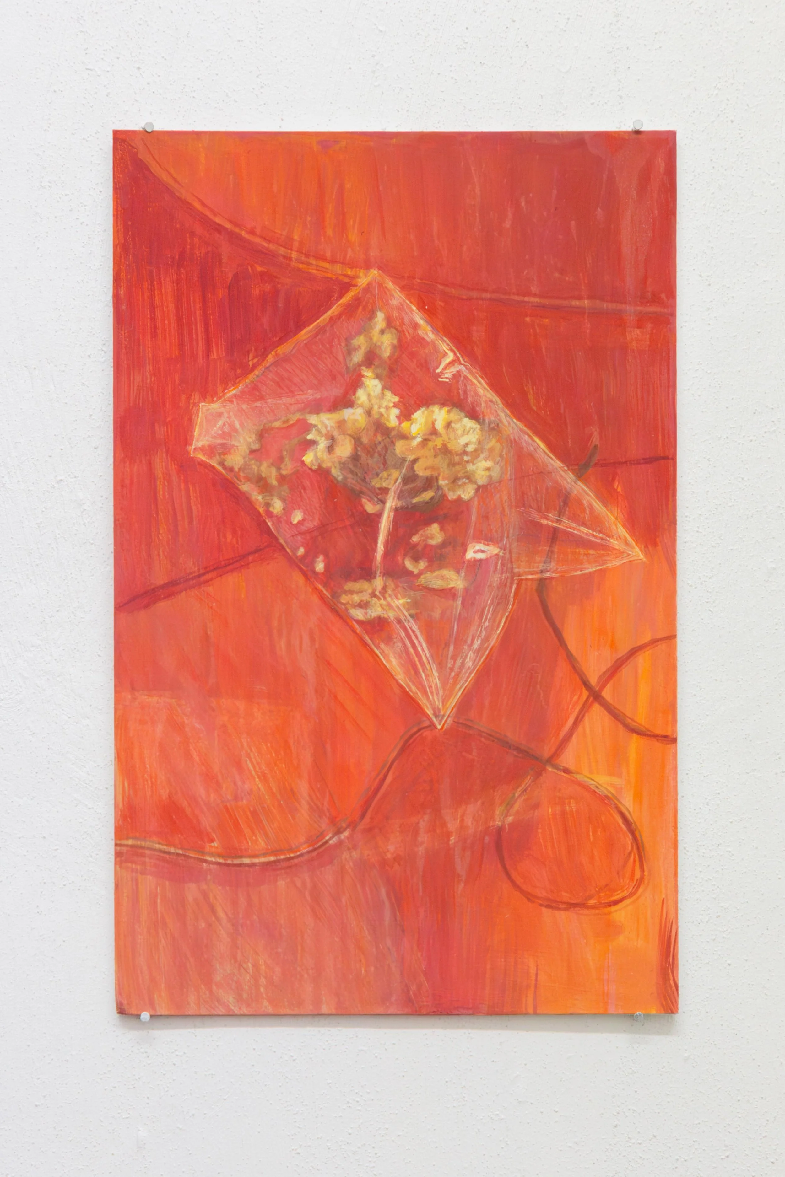   fig23  Minne Kersten,  Opening Night , 2025, gouache on cardboard, 25 × 16 cm, Courtesy: Annet Gelink Gallery, Amsterdam 