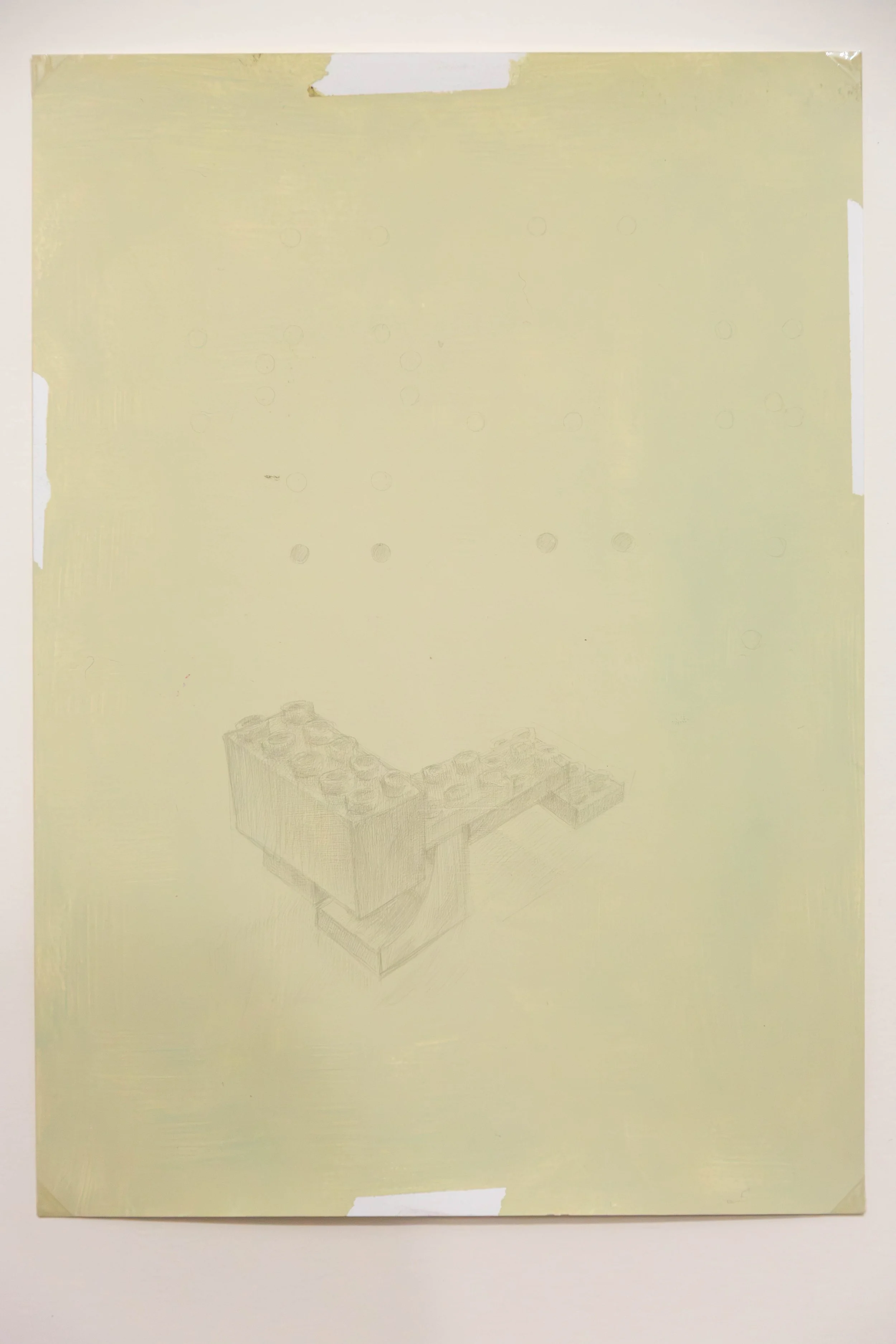   fig17   untitled (robot) , 2026, metal point, gesso, gouache on paper, 29,4 x 20,8 cm 