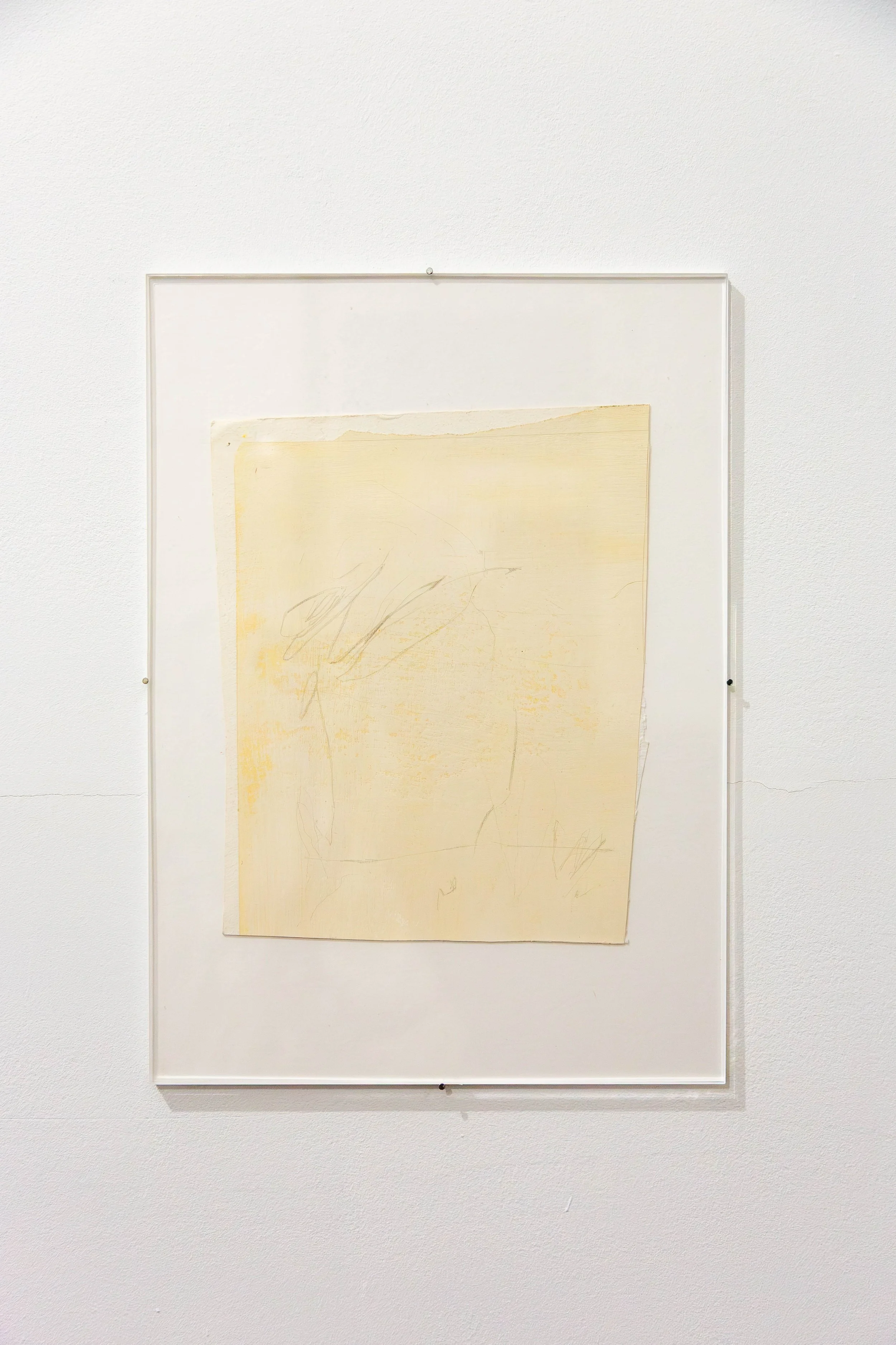   fig21   Westgeld , 2026, metal point, gesso, gouache on paper, 35,1 x 25,1 cm (mounted) 