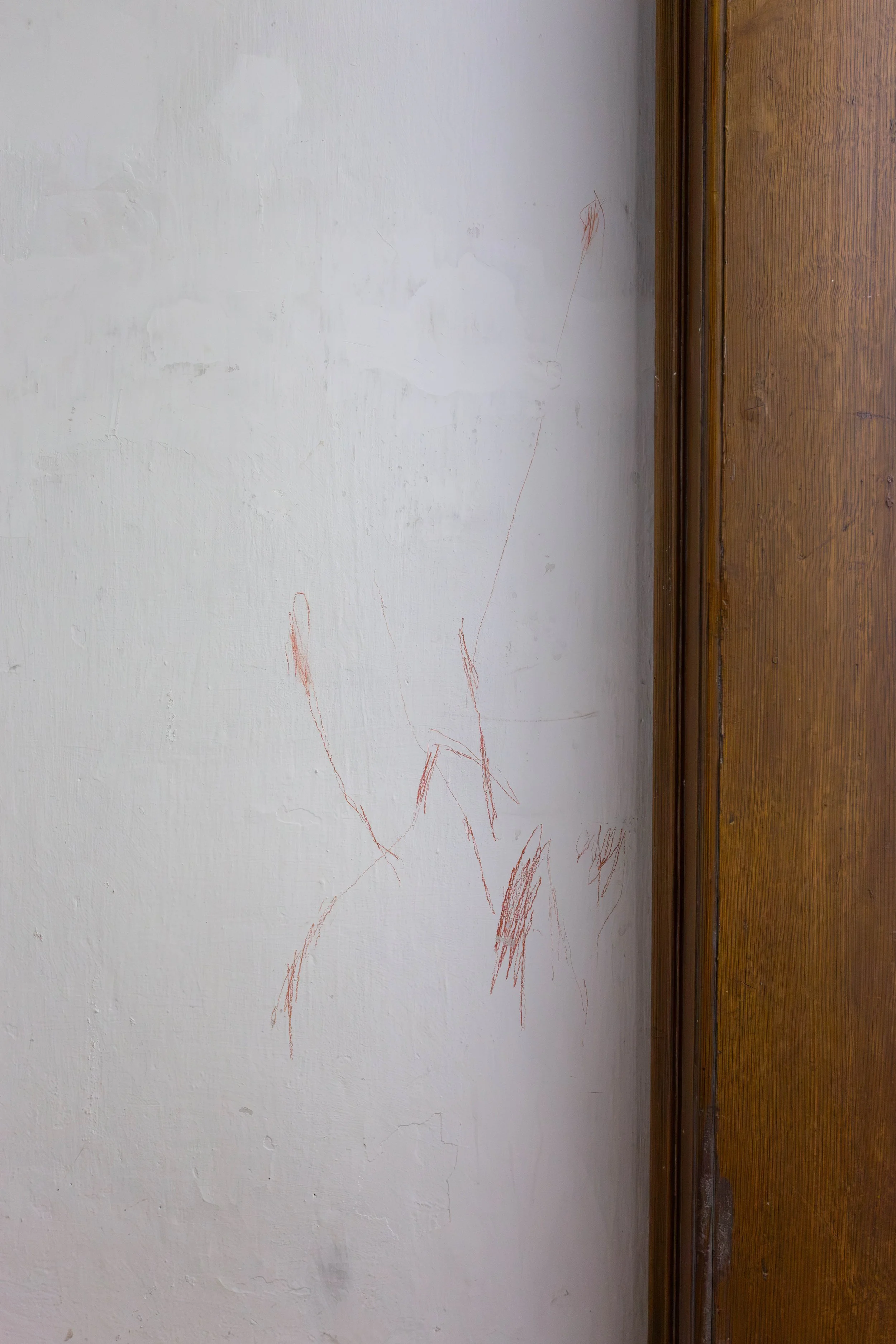   fig27   En lieu , 2026, pencil, red chalk, dimensions variable 