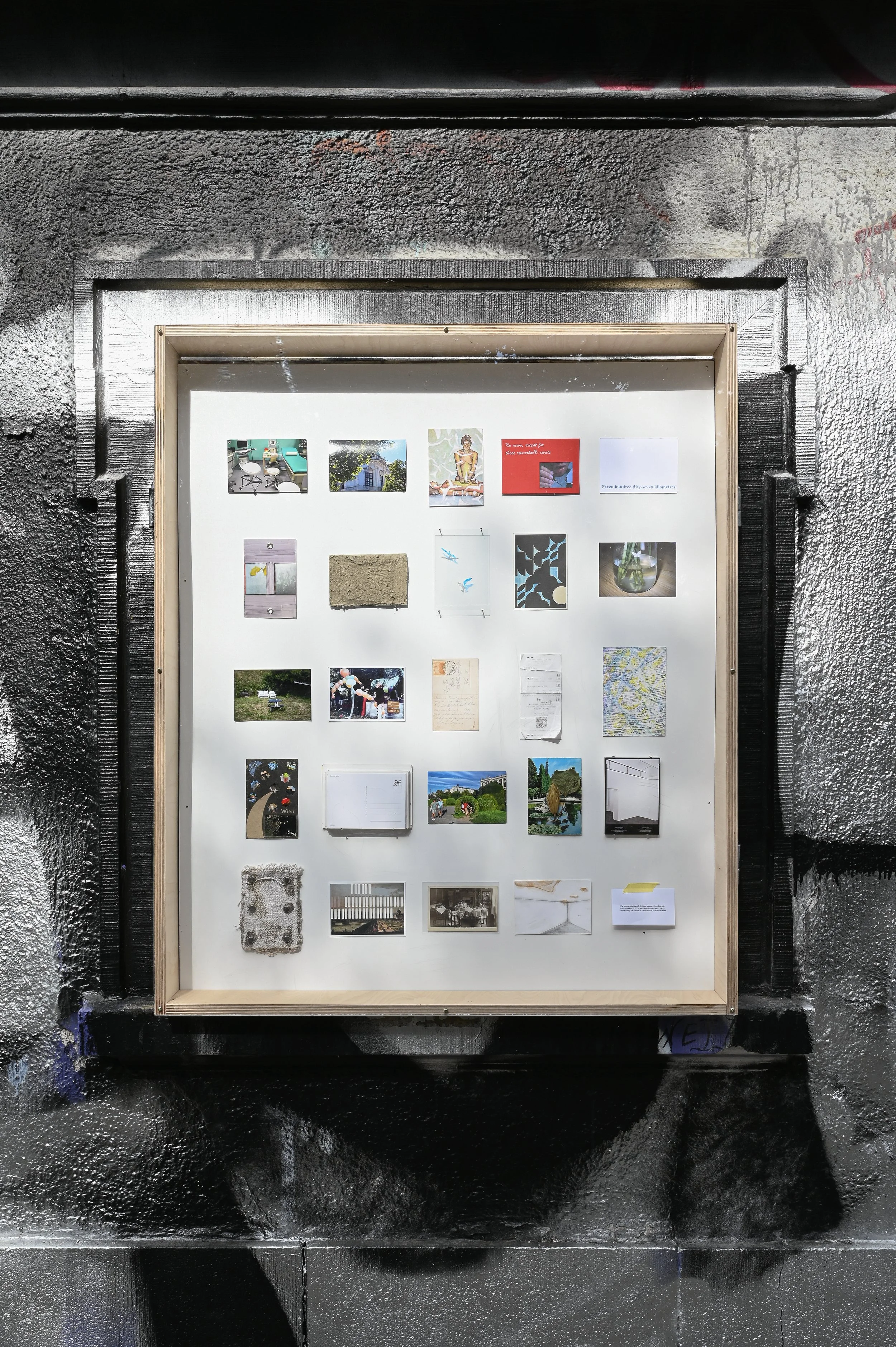   fig4  installation view,  Greetings from Vienna , at Kaiserwache, Freiburg, 2026 