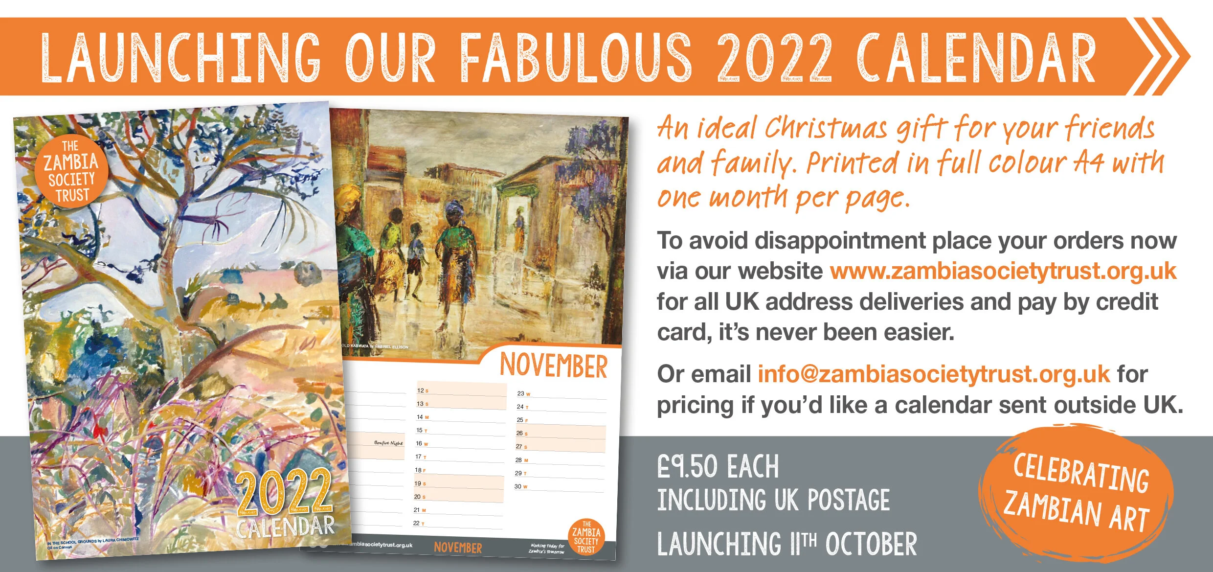 The 2022 Calendar is now on sale