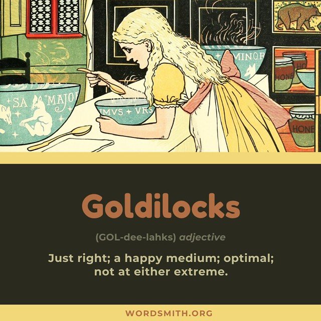 goldilocks rating scale for stress