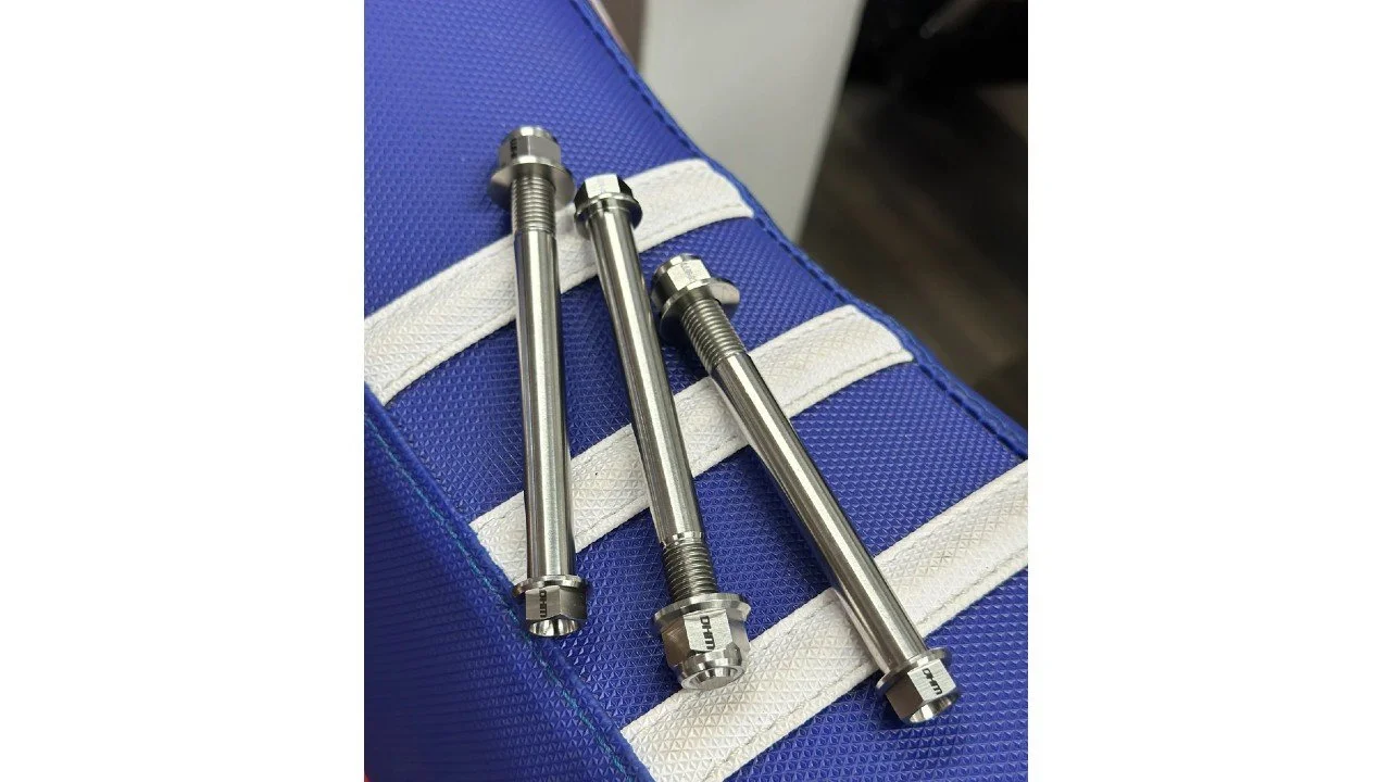 DHM CRF110 Titanium Engine Mount Hardware Raw Finish — Keystone Cycle Parts LLC