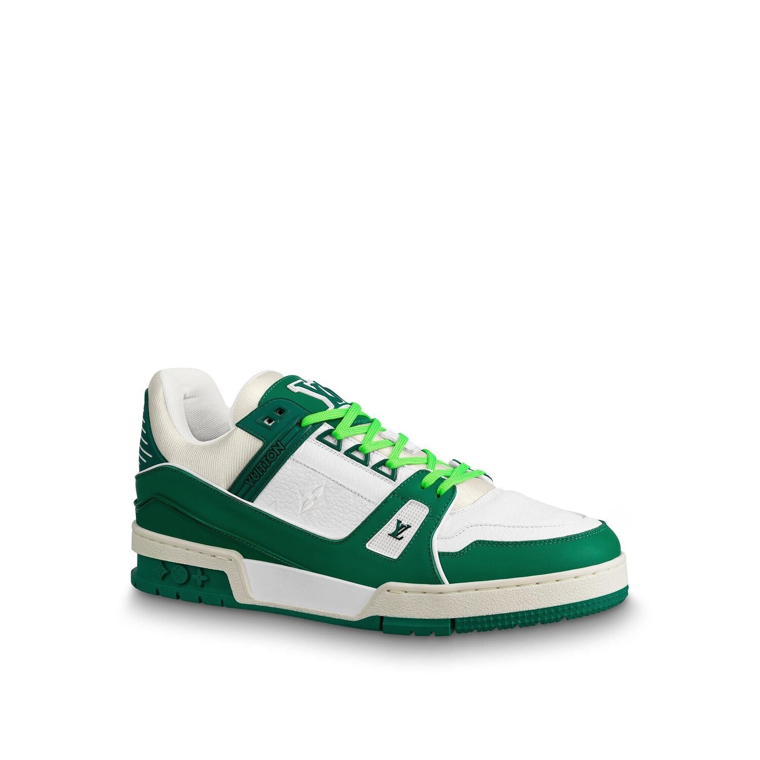 trainer green and white