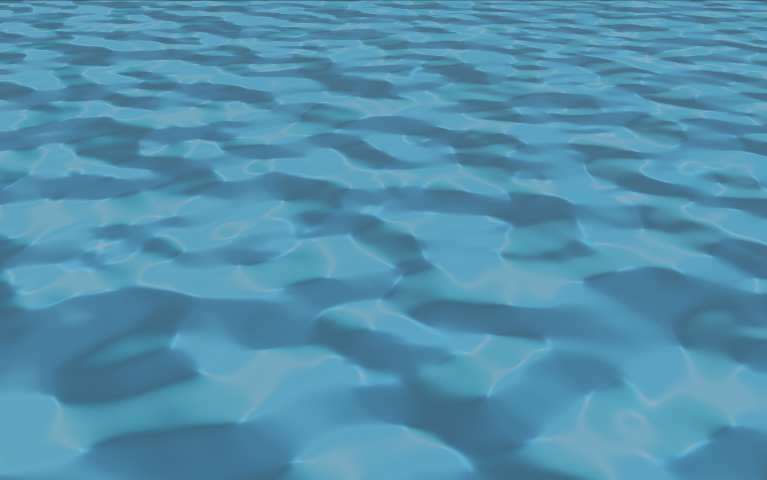  Different combination nodes on Blender to create different water textures. 