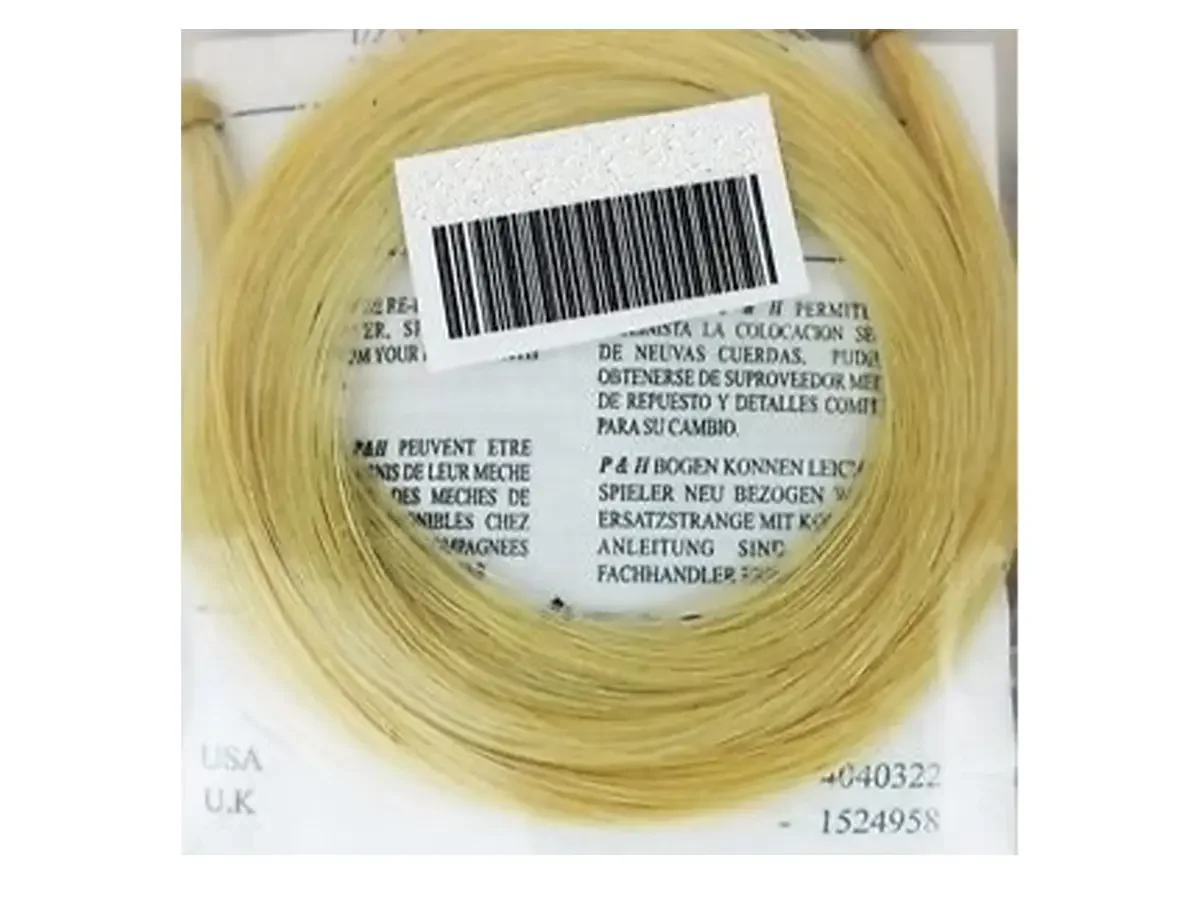 P&H Violin Natural Bow Rehair Kit, Full Size.webp