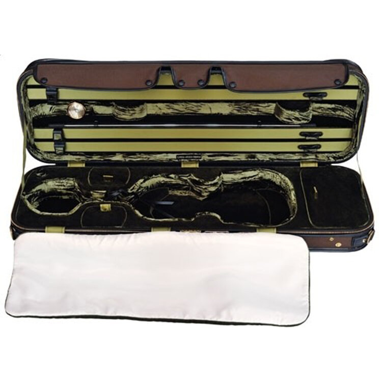 JAEGER Prestige Violin Case, brown/green (G1-570-BR/G)