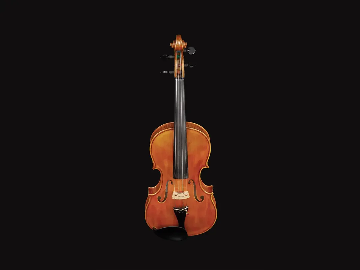 (CC100-F) c 2023 Italian Violin By Gaspar Dominico Santo after Del Jesu Amber #1