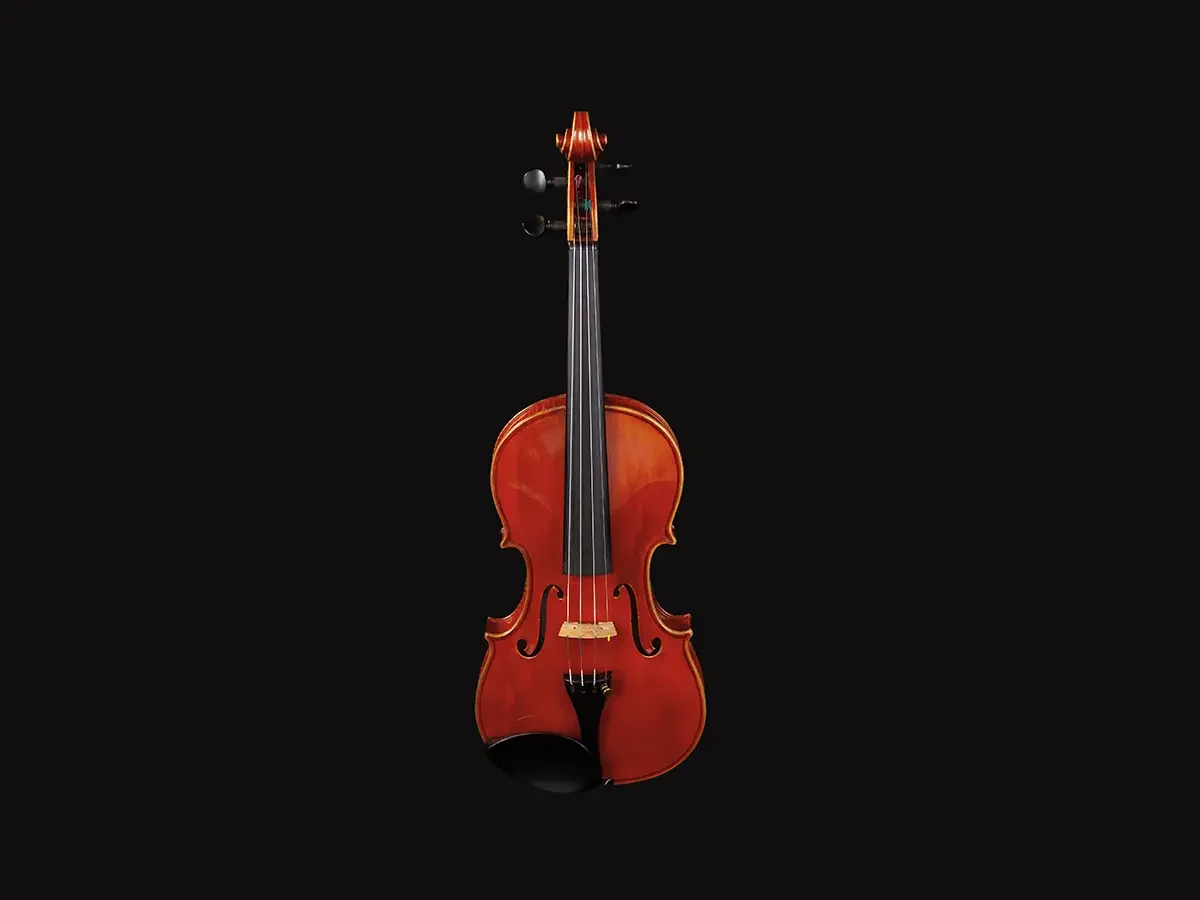 (CC102-F) c 2024 Italian Violin by Gaspar Dominico Santo after Del Jesu Red #4 ST
