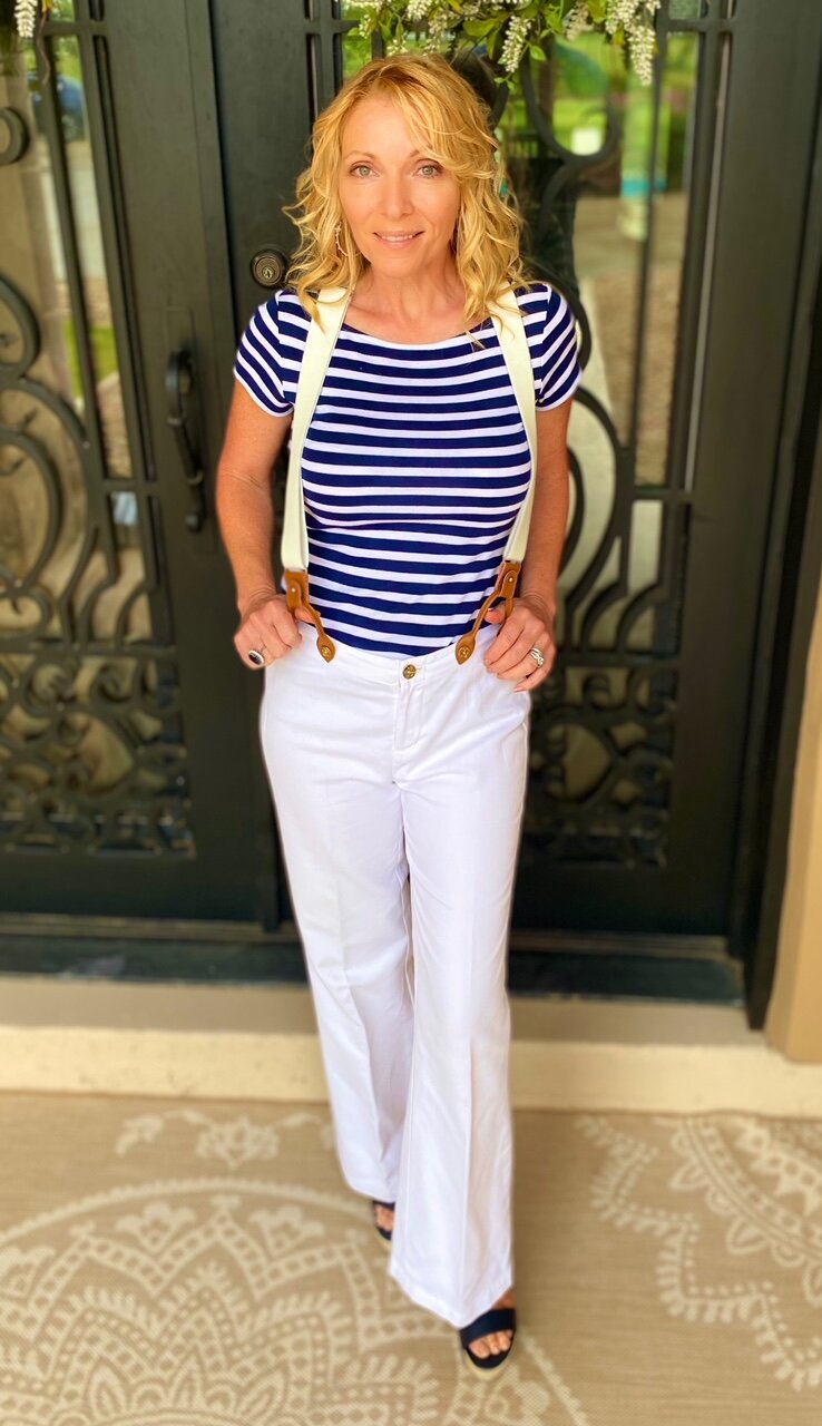 How to pop a nautical outfit