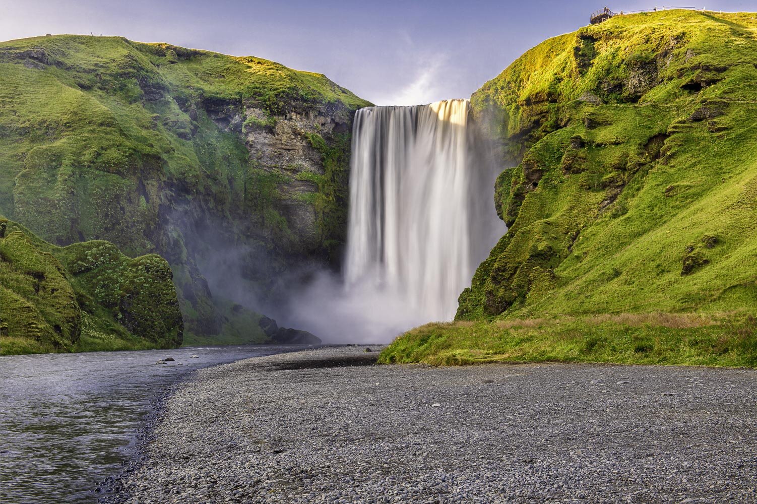 photo islande cascade skogafoss