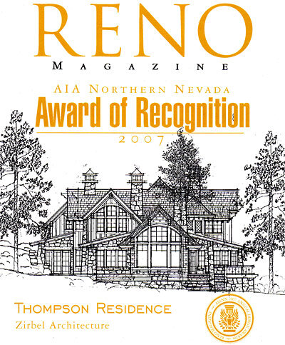 Award of Honor AIA, Northern Nevada Thompson Residence 2007