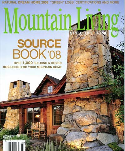 Cover Photo Mountain Living - Sourcebook 2008 The West's Top 100 Architects February 2008