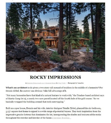 Rocky Impressions By Dennis Zirbel Sierra Heritage at Home 2017