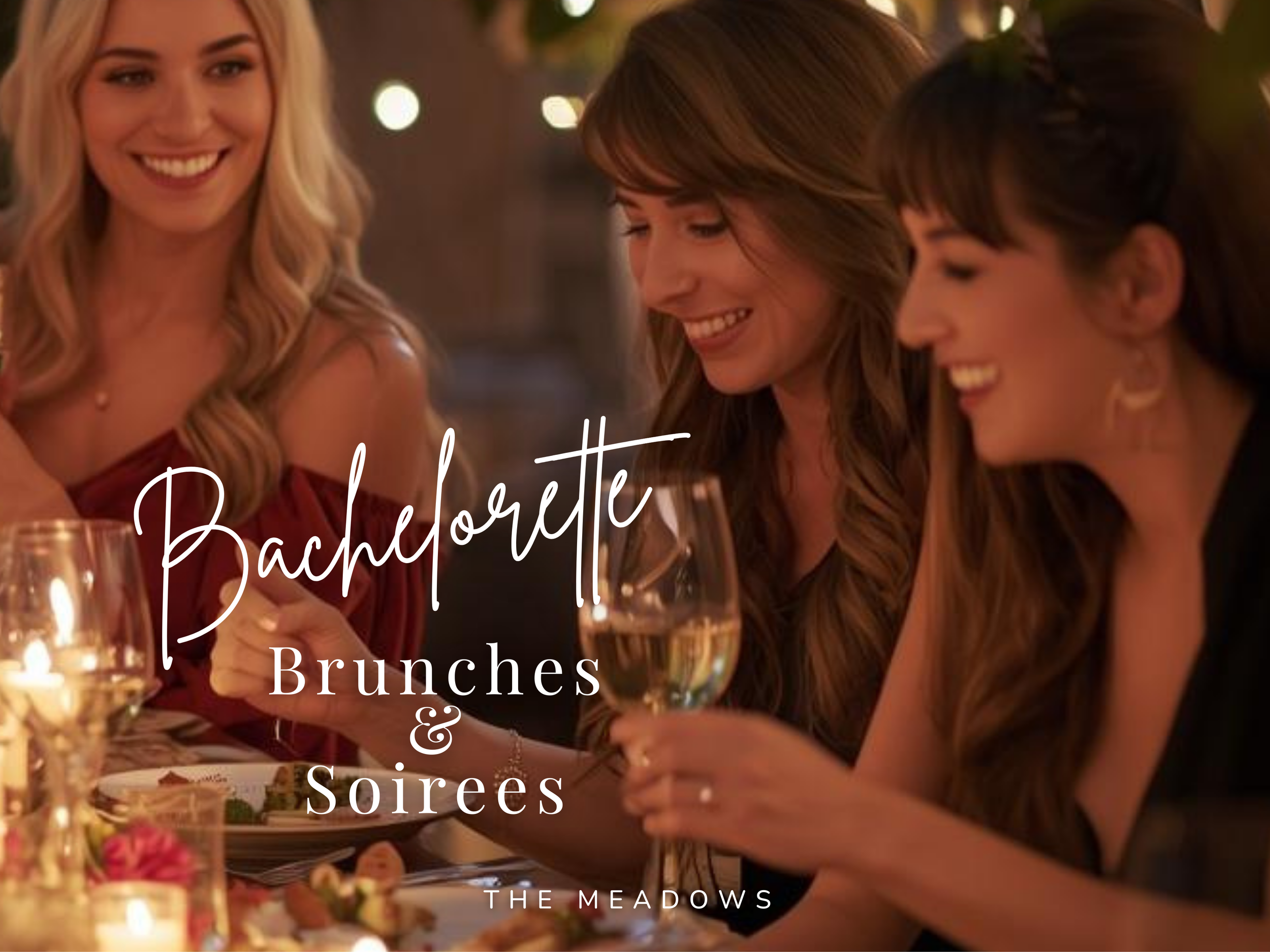 bachelorette dinner brunch or soiree in El Paso texas at the meadows wedding venue in Fabens texas
